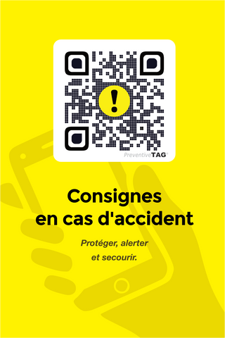 Panneau Consignes accident