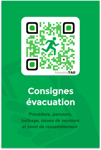 Panneau Consignes évacuation